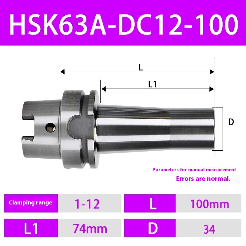 2099-HSK63A Pull-back Chucks HSK100A 50A Back-Pull Chucks DC06 08 12 Small Diameter Chucks Shandong Denso Pricision Tools Co.,Ltd.